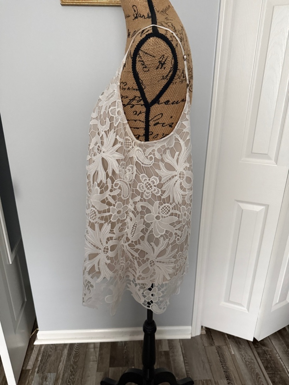 CAbi White Floral Lace Camisole - Picture 3 of 4